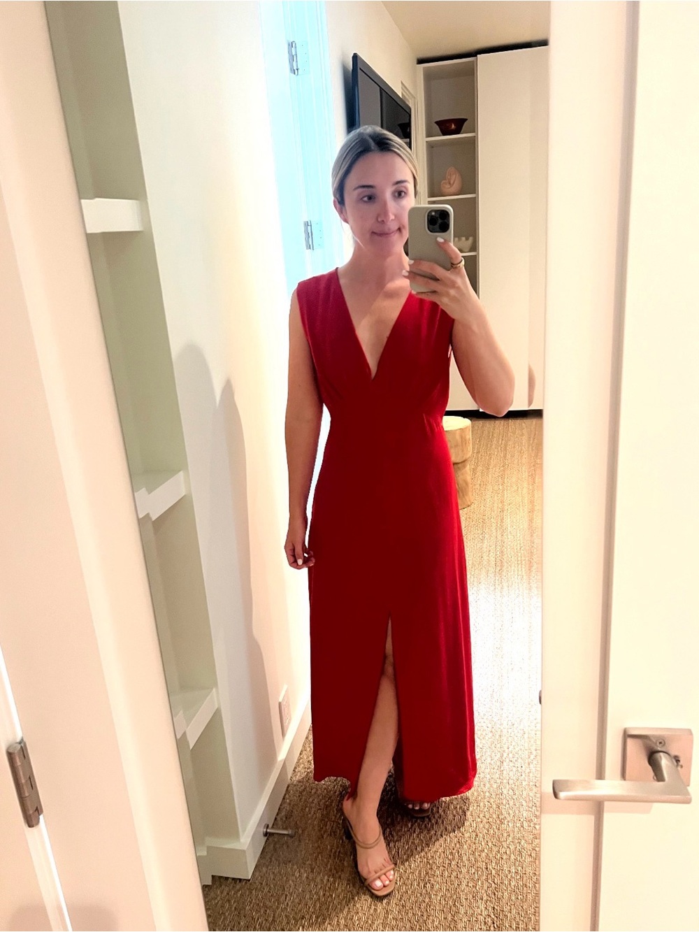 Zara Red Silky Dress